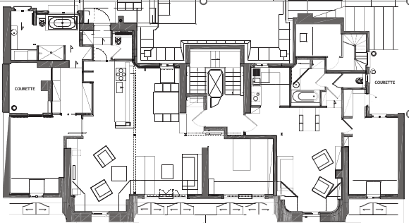 Réhabilitation de chambres de bonnes en deux logements — vue 6