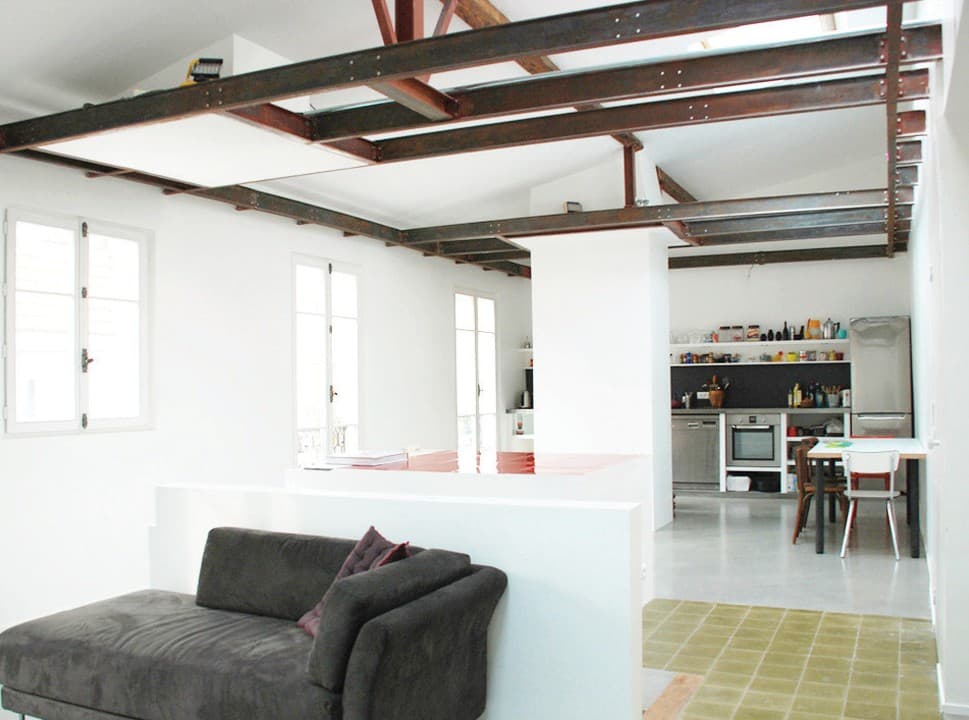 Restructuration-agencement d'un loft — vue 1